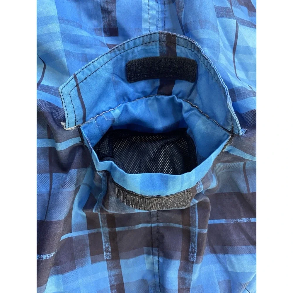 Men's Sonoma XXL‎ Multi Blue Swim Trunks Shorts Bathing Suit Drawstring Pockets